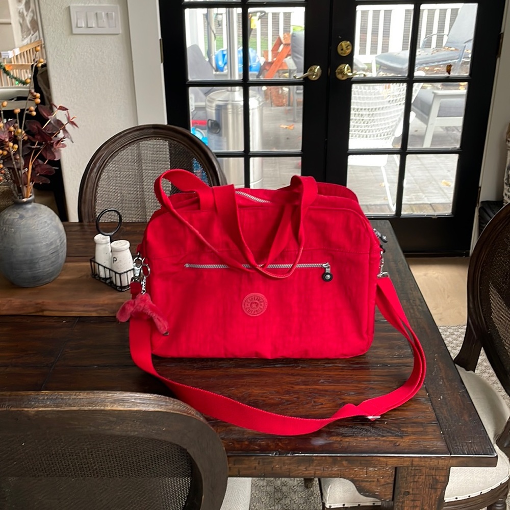 Kipling Red Messenger Bag